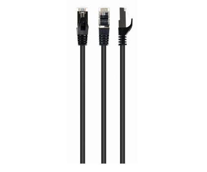 Kabel sieciowy RJ-45 (LAN) Gembird RJ-45/RJ-45, kat.6A, S/FTP, czarny, 1,5m